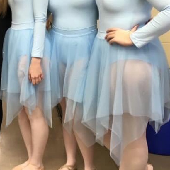 measurements added! ethereal blue ballet skirt ❄️ dance costume - Picture 2 of 7
